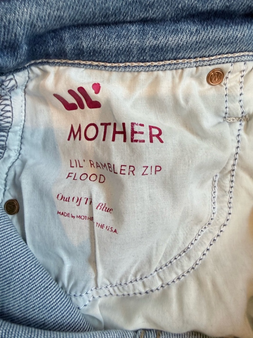 Mother the Lil Rambler Zip Flood Jean - Picture 5 of 6